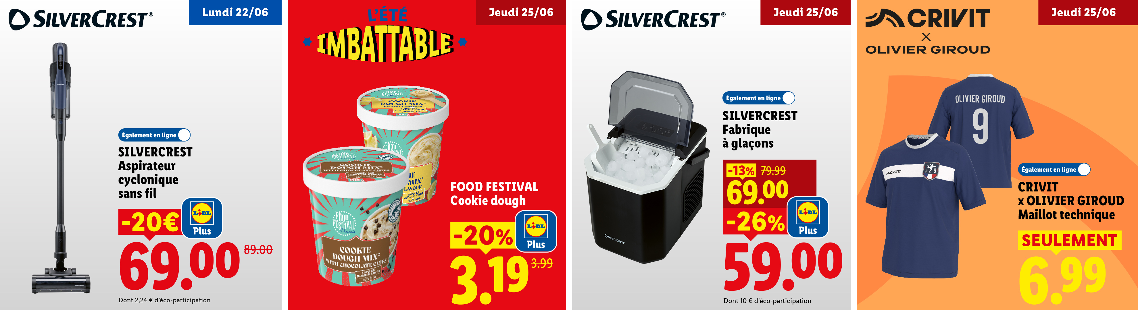 Le jeudi 25/06, profitez de -26% de remise avec Lidl Plus sur une fabrique à glaçons Silvercrest, soit 59€ au lieu de 79,99€.