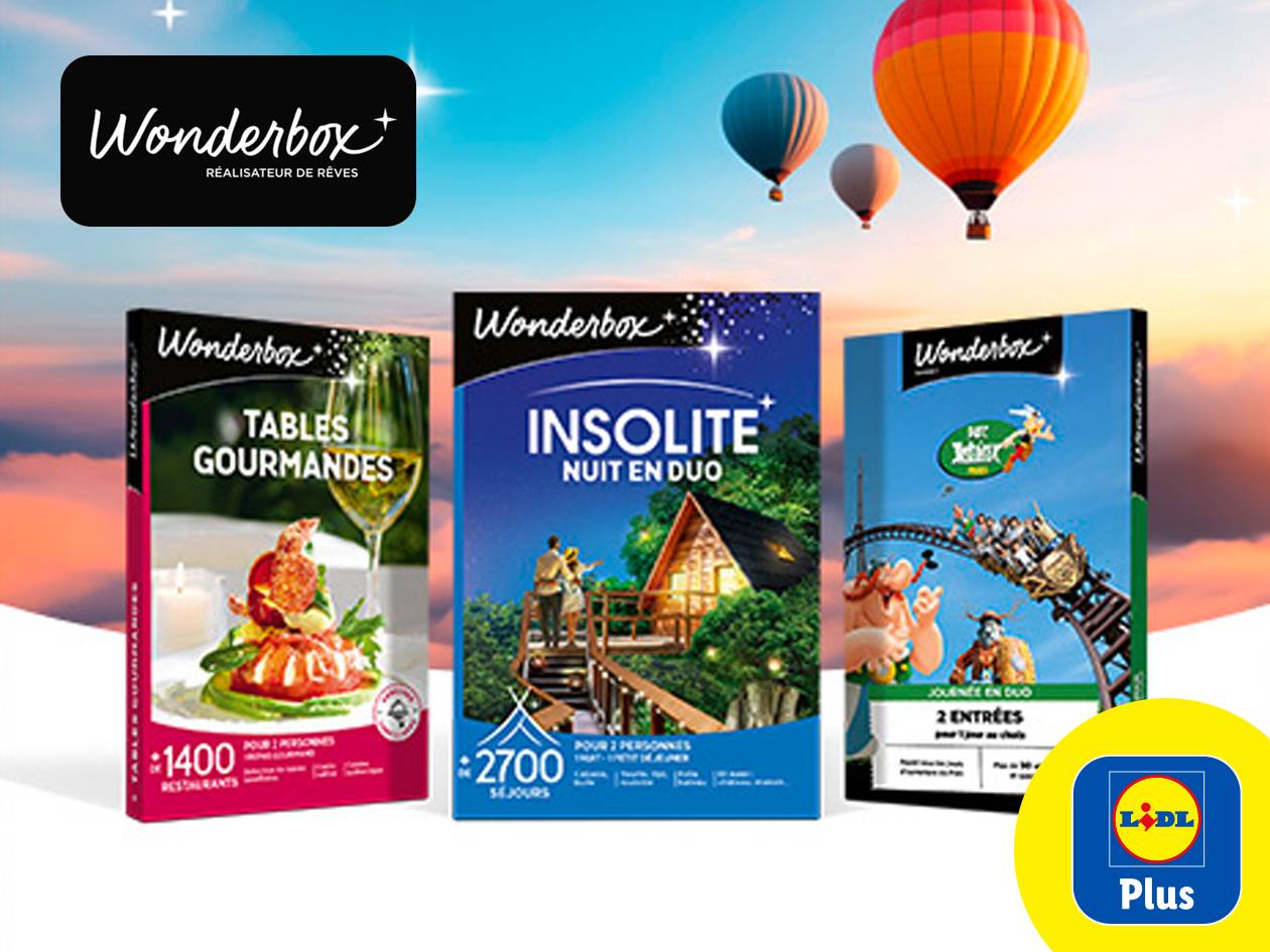 -15% de réduction sur WONDERBOX