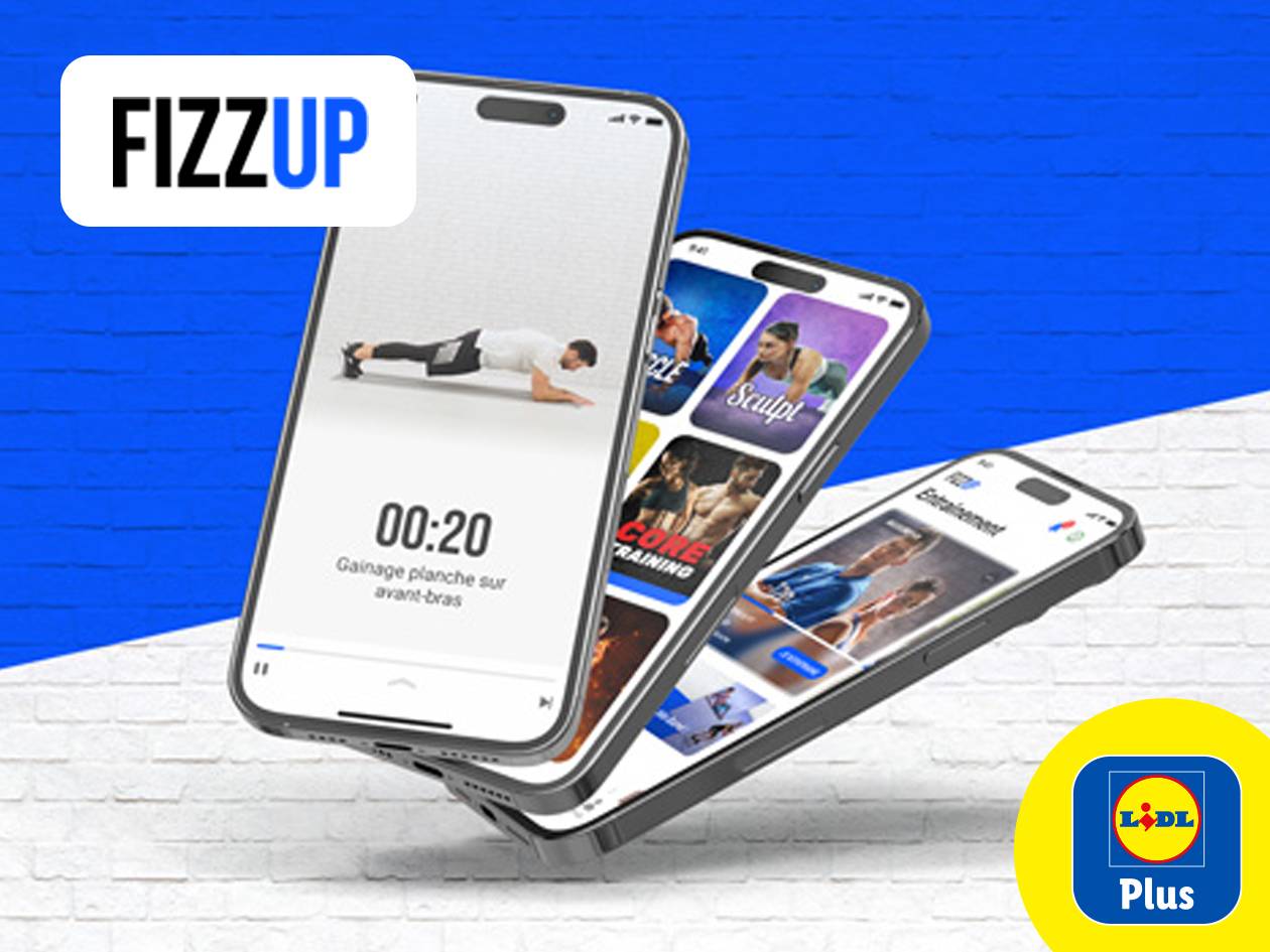 Jusqu'à 81% sur l'app' de sport à la maison FizzUp