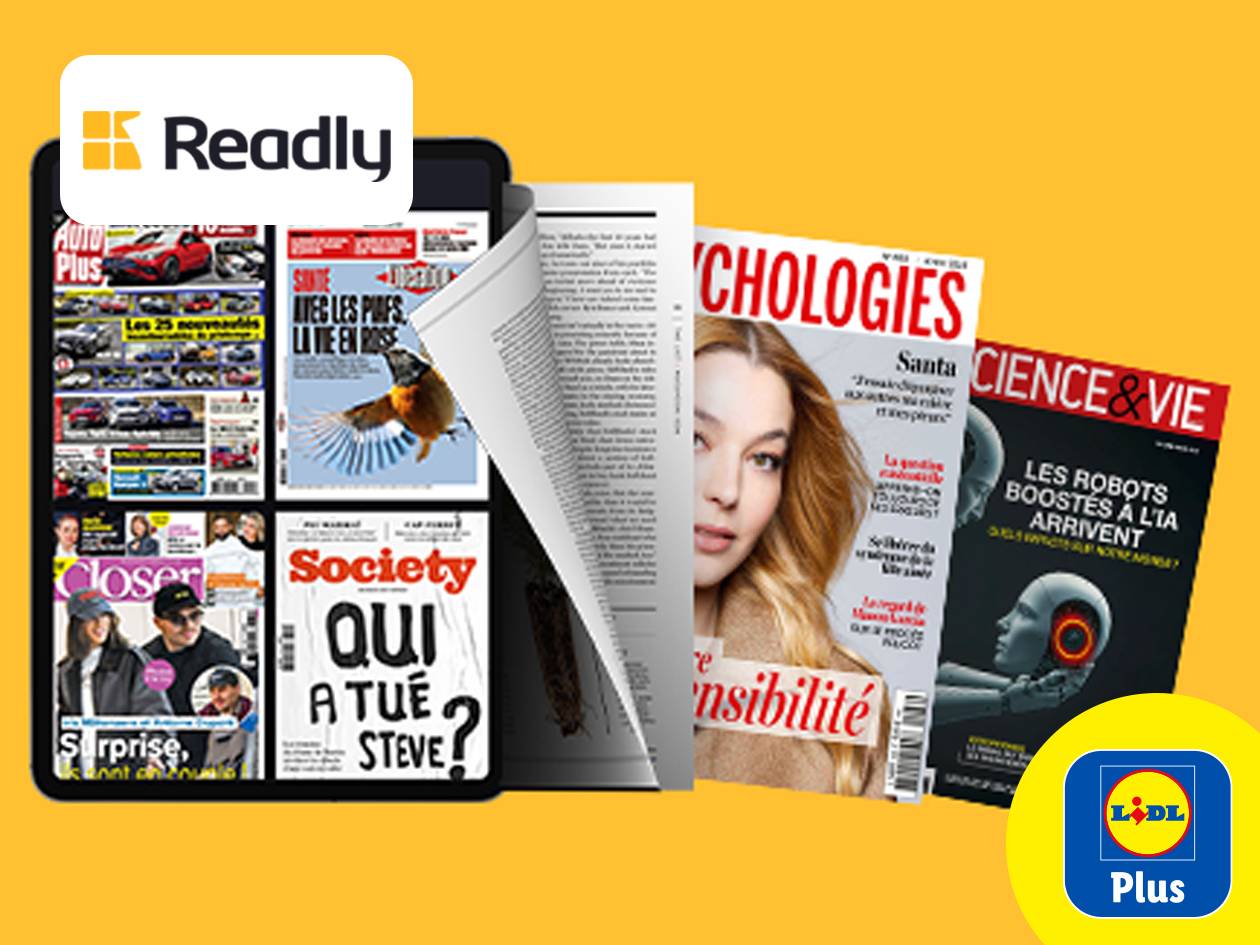 2 mois de lecture gratuite avec Readly