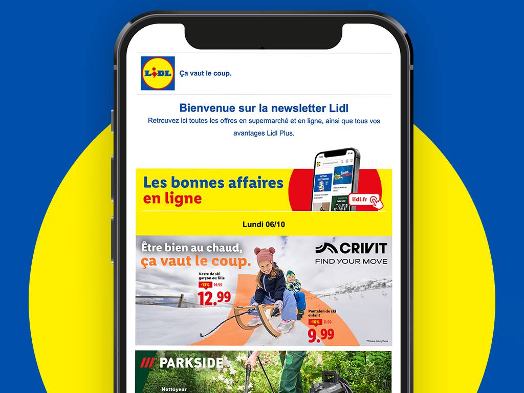 Les meilleures offres, directement sur votre adresse email.