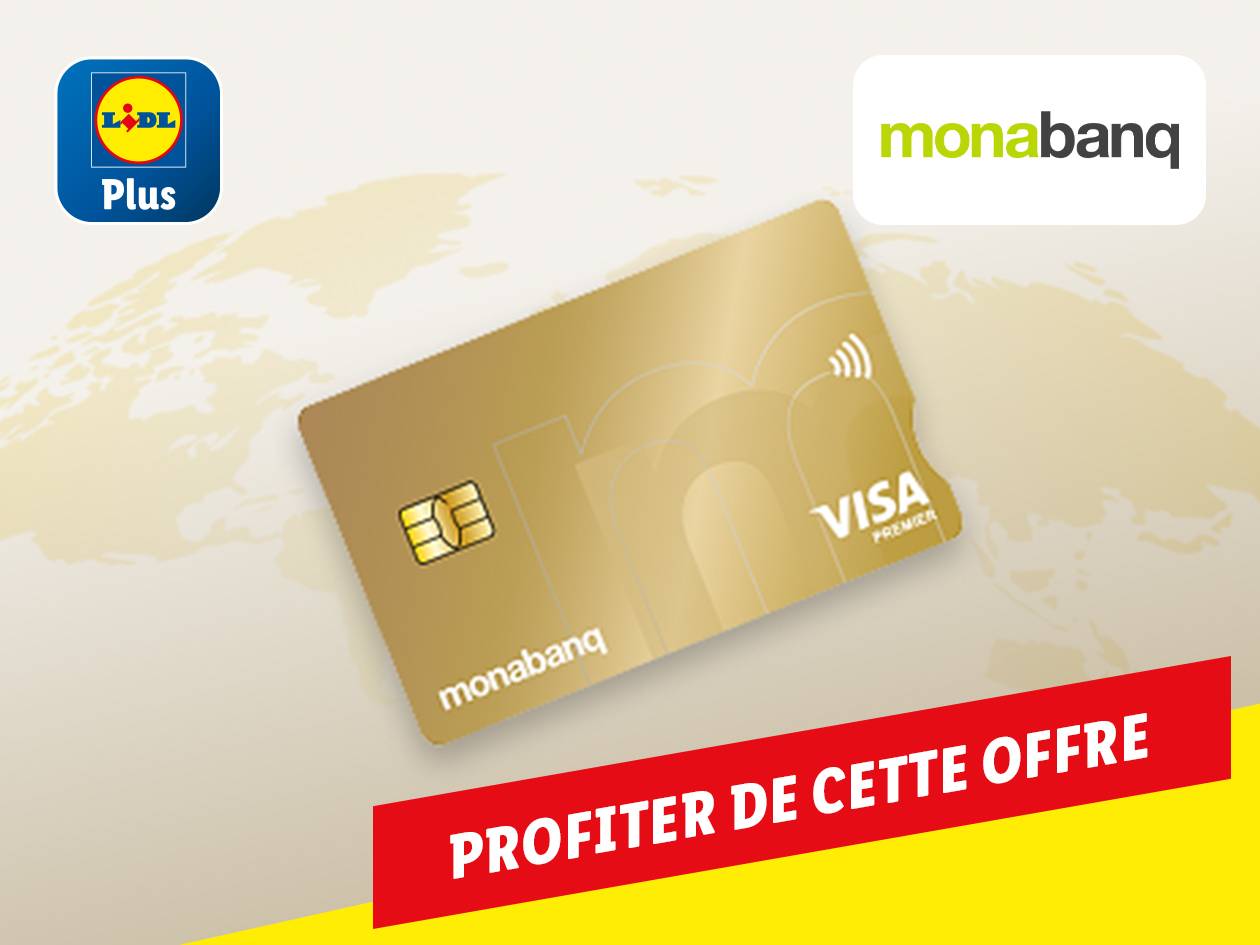 Offre Lidl Plus : Jusqu'à 260€ offerts avec Monabanq