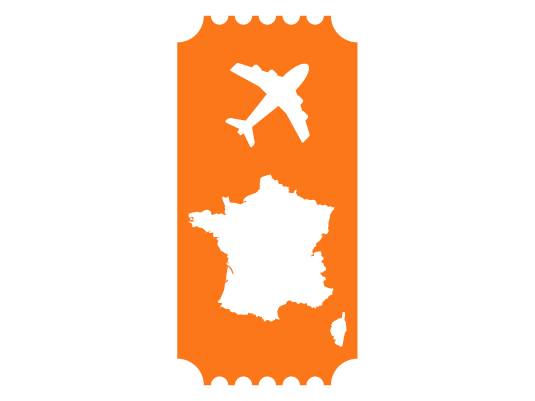 Billet d'avion pour la France.