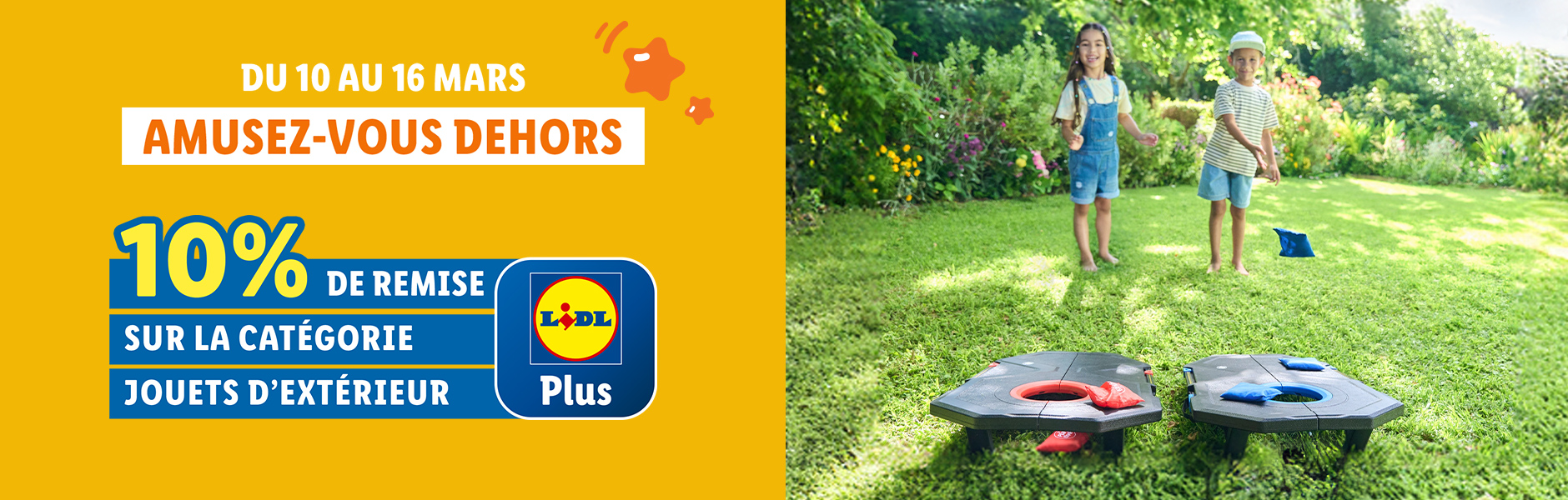 Jouets d'exterieur promotion Lidl Plus - 10%