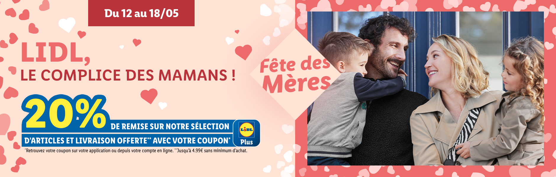 20% de remise pour la fête des mères