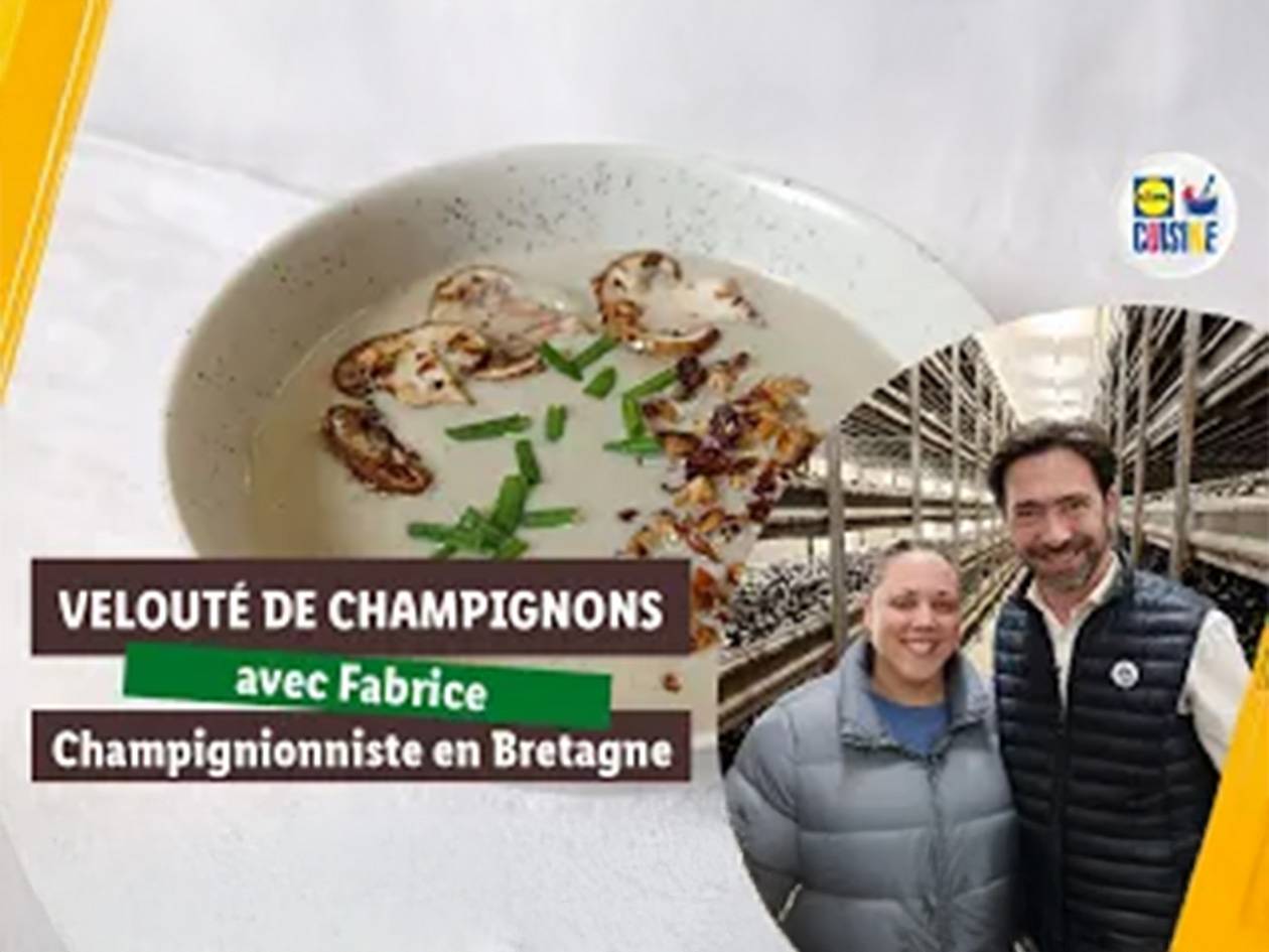 A la rencontre des producteurs avec la recette du velouté de champignons aux noisettes