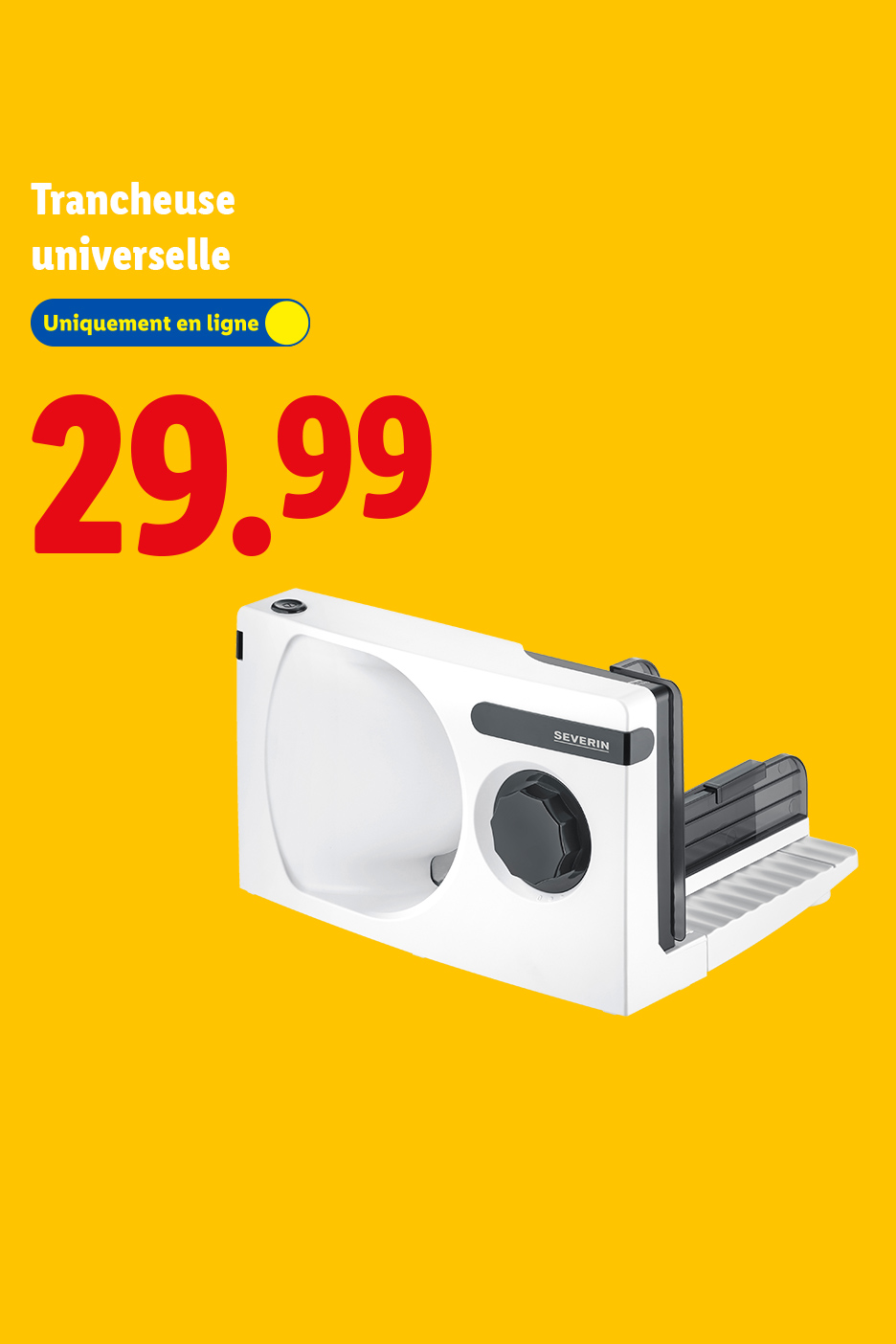 Trancheuse universelle blanche à 29,99 €