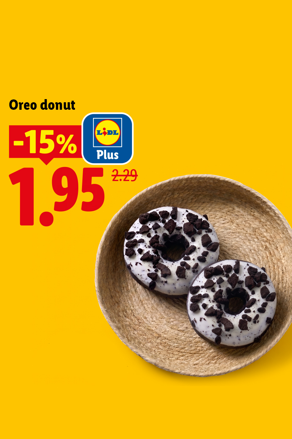 Le 28/05, profitez de -15% de remise sur les Donuts Oreo, soit 1,95 € le donut