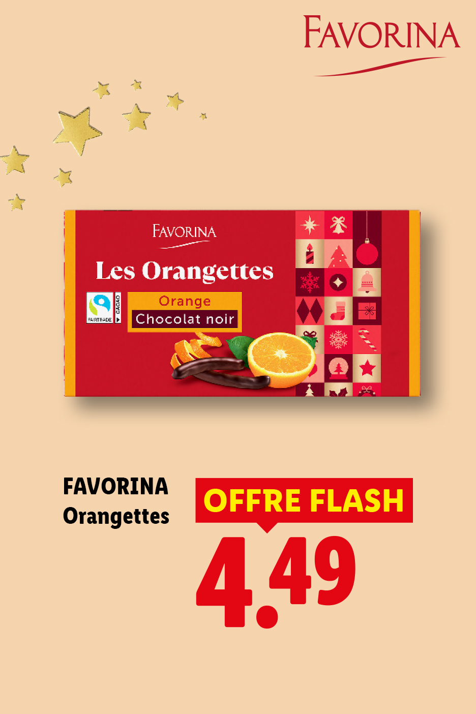 À partir du jeudi 05/11, profitez de notre offre flash sur les orangettes Favorina à 4,49 € chez Lidl.