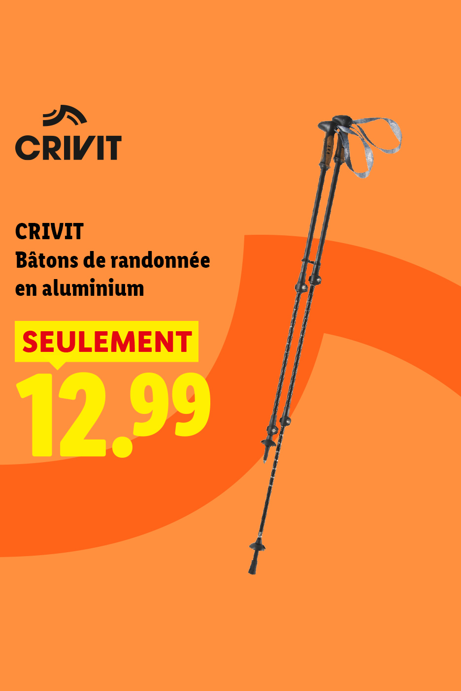Dès le 12 octobre chez Lidl, les bâtons de randonnée en aluminium seront à seulement 12,99 €