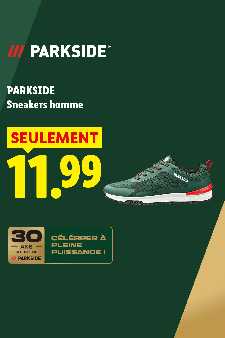 Sneakers homme à 11,99€ seulement en supermarché