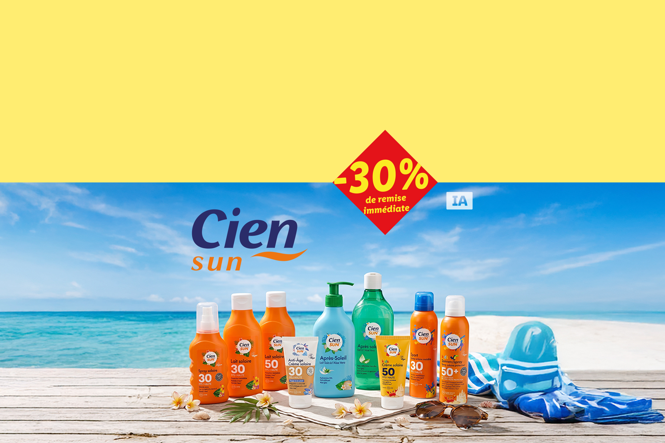 Cien sun : -30% de remise immédiate !