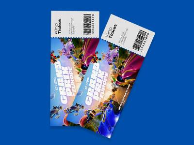 Deux billets de cinéma pour le Grand Prix d'Europe.